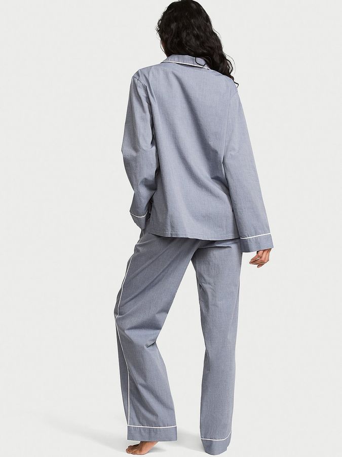 Хлопковая пижама с штанами Heritage Cotton Long PjSet Victoria's Secret