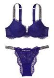 Комплект Кружевной бюстгальтер пуш-ап & Трусики бразилианы Shine Very Sexy Victoria's Secret