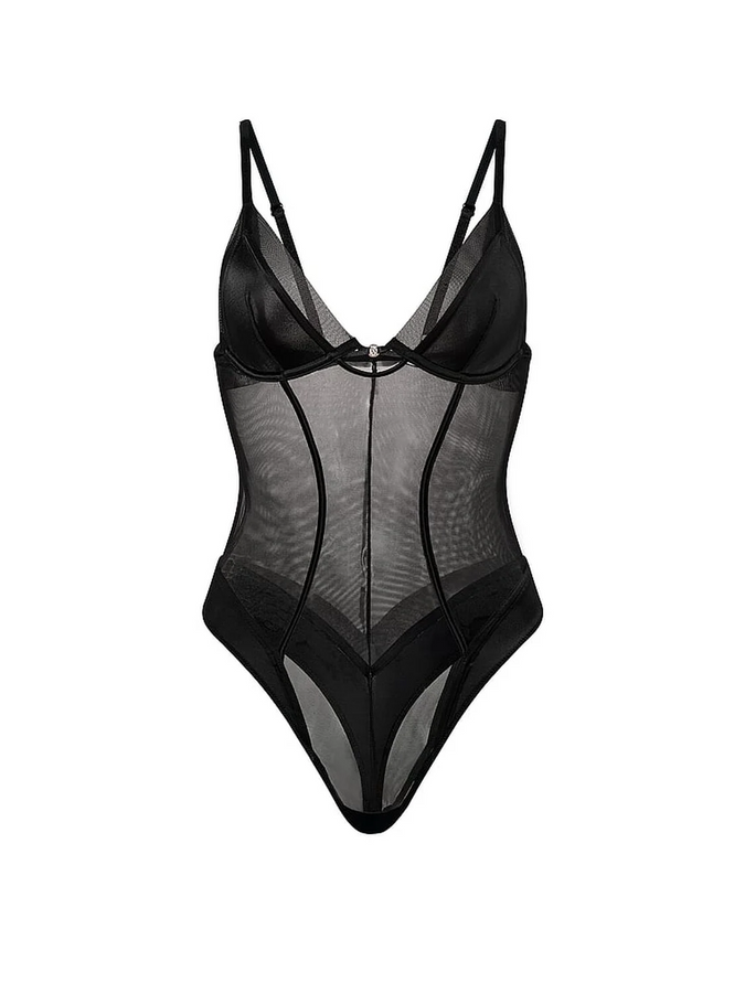 Боді Sheer Reveal Mesh Triangle Victoria's Secret