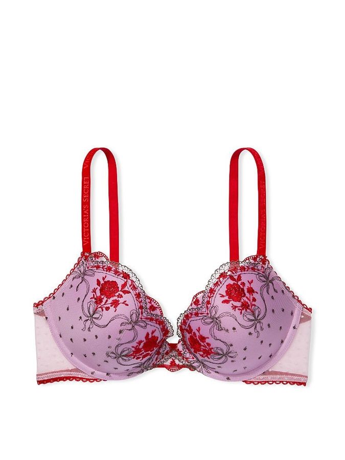Комплект Бюстгальтер пуш-ап & Трусики стринги Rosebud Dot Very Sexy Victoria's Secret