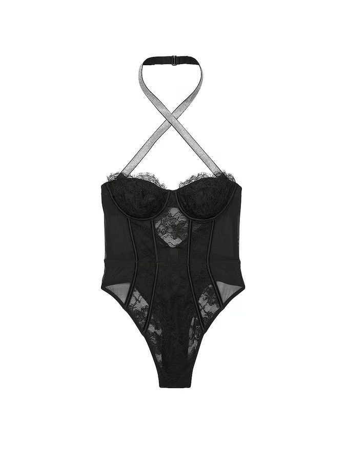 Боди деми Halter Lace Teddy Shine Very Sexy Victoria's Secret