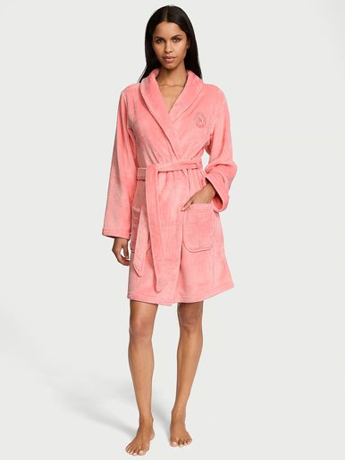 Короткий теплый халат Short Cozy Robe Victoria's Secret