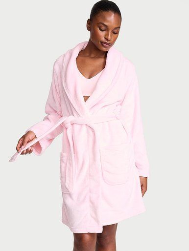 Короткий теплий халат Short Cozy Robe Victoria's Secret