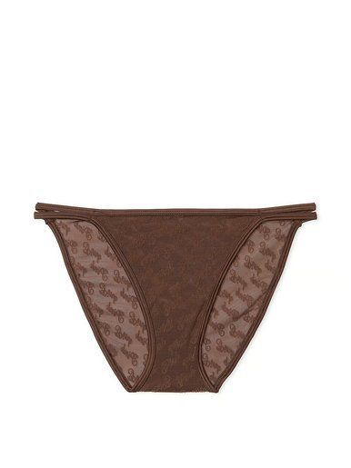Трусики чікі Logo Mesh Strappy PINK