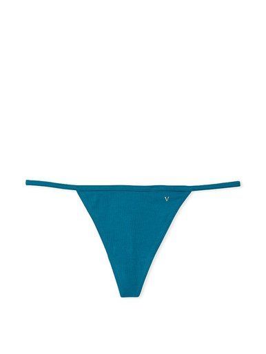 Бавовняні трусики тонг V-string Victoria's Secret