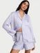 Атласна піжама з шортами Signature Satin Long-Sleeve Short Victoria's Secret - 1