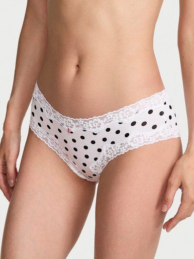 Трусики чіки Cotton Lace-Waist Cheeky Victoria's Secret