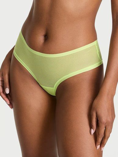 Бесшовные трусики чики Stripe Mesh No-Show Victoria's Secret