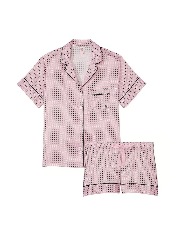 Атласная пижама с шортами Boxer PJ Victoria's Secret