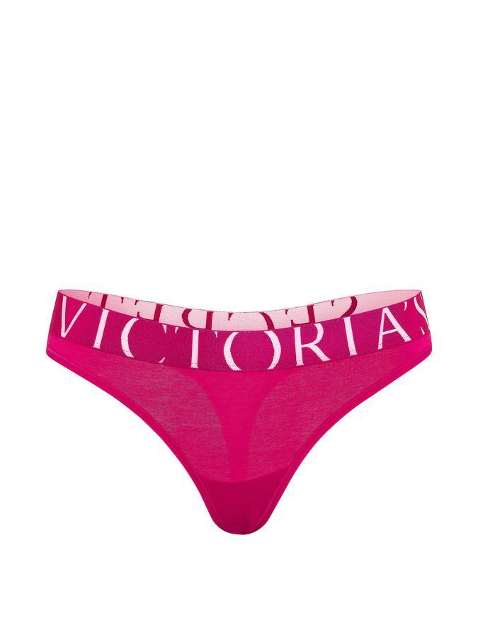 Трусики тонг Exploded Logo Cotton Victoria's Secret