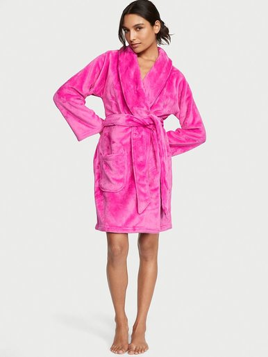 Короткий теплый халат Short Cozy Robe Victoria's Secret