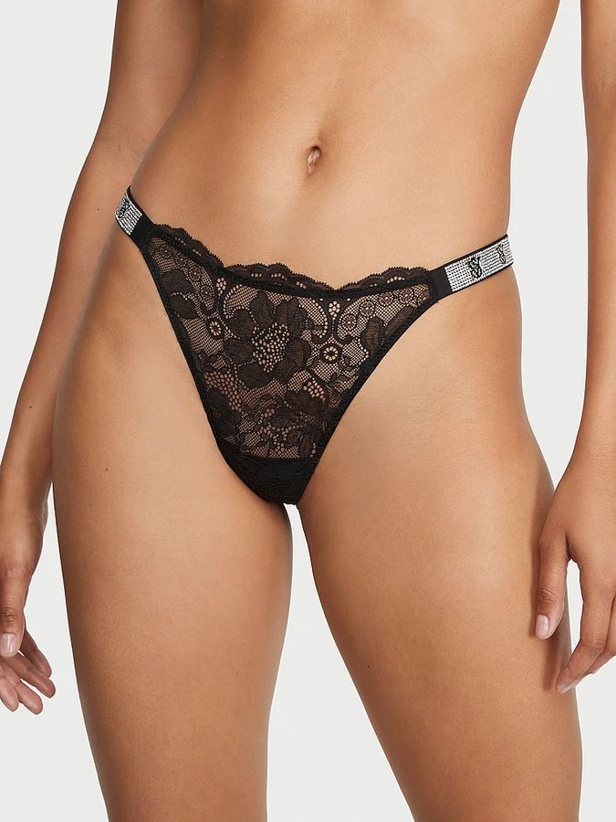Кружевные трусики тонги VS Shine Very Sexy Victoria's Secret