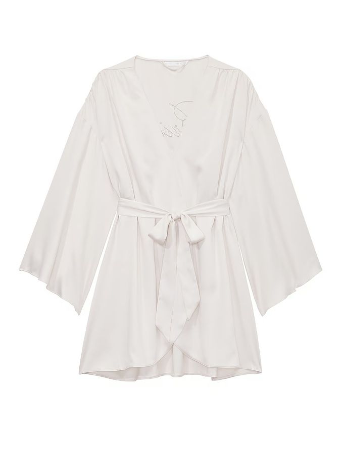 Атласний халат для нареченої Bride Satin Short Robe Victoria's Secret
