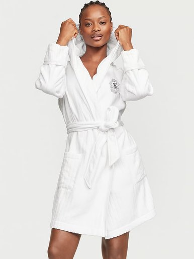 Махровый халат Terry Hooded Short Robe Victoria's Secret