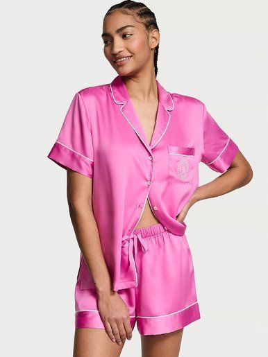 Атласна піжама з шортами Glazed Satin Short PjS Victoria's Secret