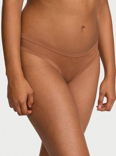 Безшовні трусики тонг No-Show Snake Mesh PINK