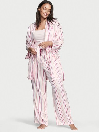 Атласний комплект для сну Satin 3-Piece PJ Set Victoria's Secret