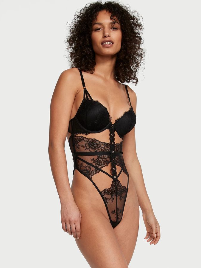 Боді з пуш-ап Bombshell Rose Lace & Grommet Very Sexy Victoria's Secret