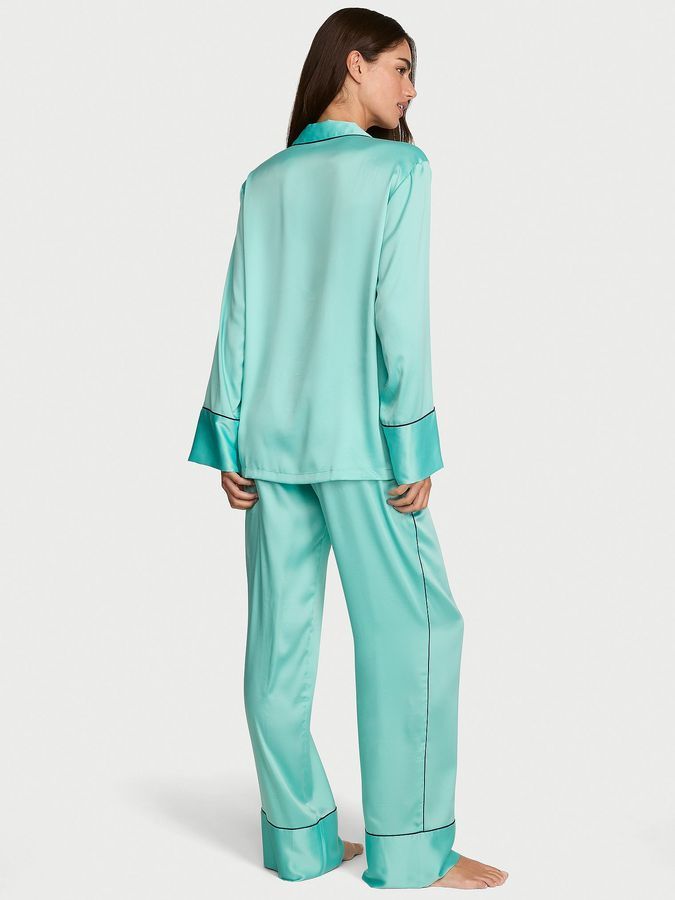 Атласна піжама з штанами Signature Satin Long Victoria's Secret