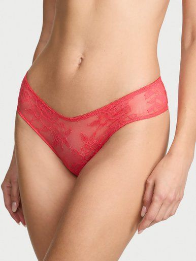 Трусики чіки Rose Lace Strappy-Back Charm Victoria's Secret
