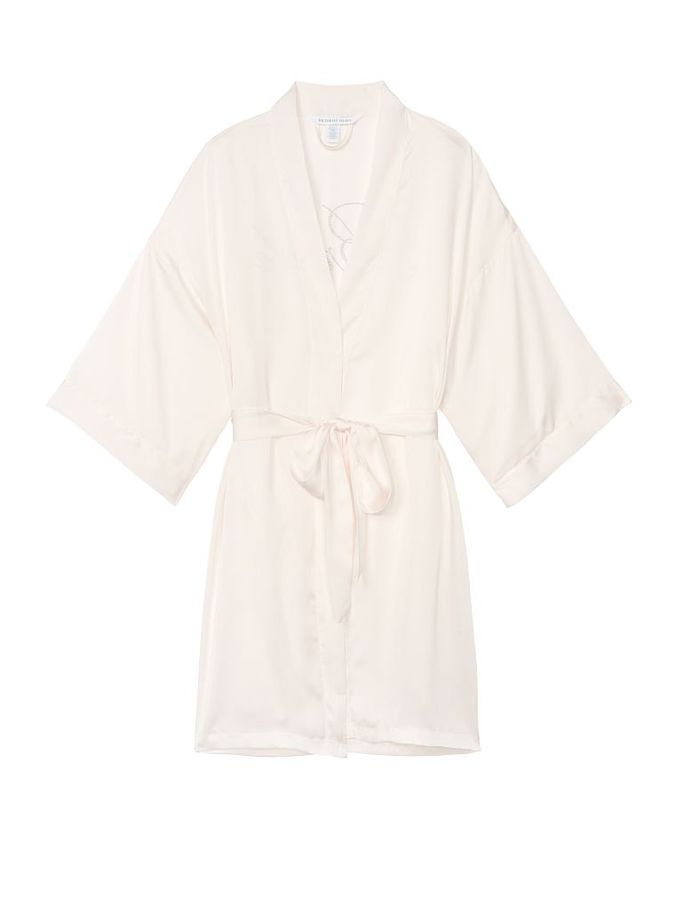 Атласный халат для невесты Bridal Satin Robe Victoria's Secret