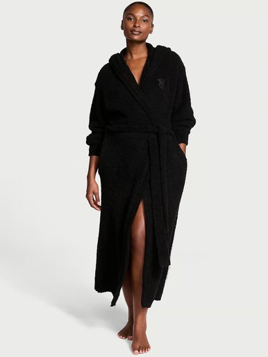 Длинный халат с синели Chenille Hooded Long Robe Victoria's Secret