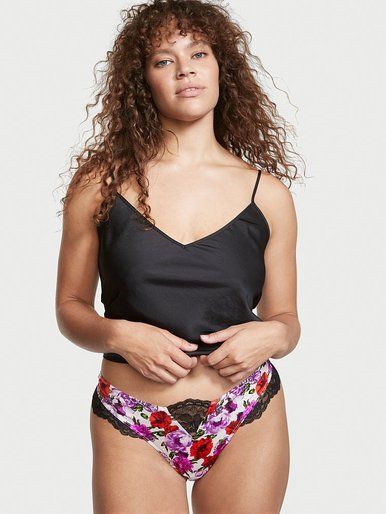 Трусики Тонг Micro Lace Inset Very Sexy Victoria's Secret