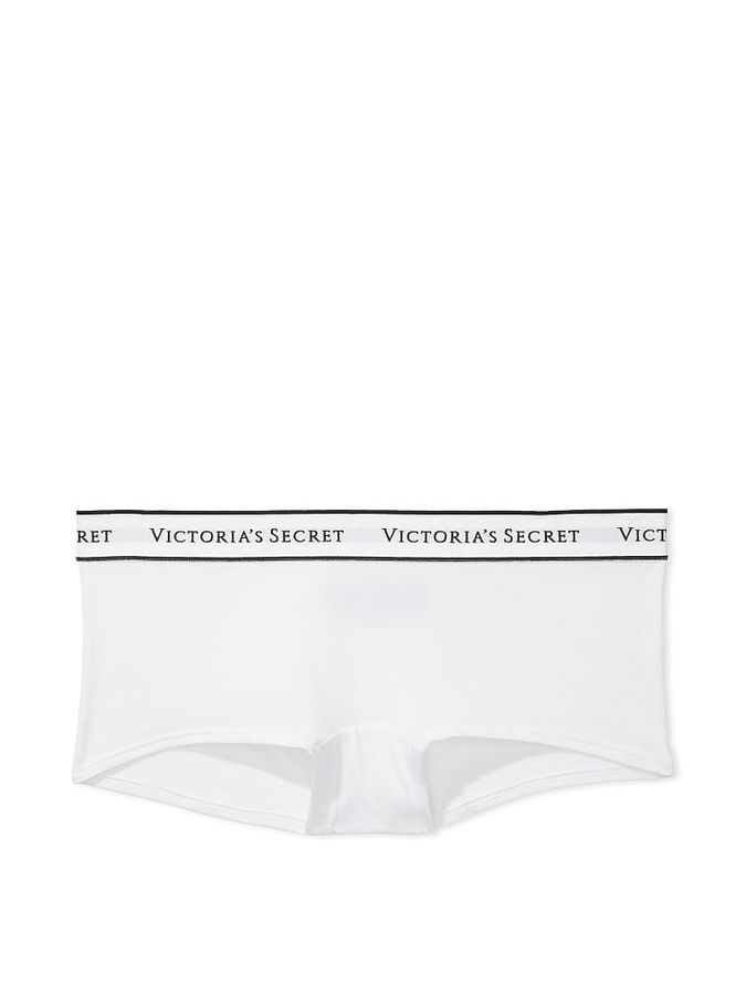 Бавовняні трусики шортики Logo Cotton Victoria's Secret