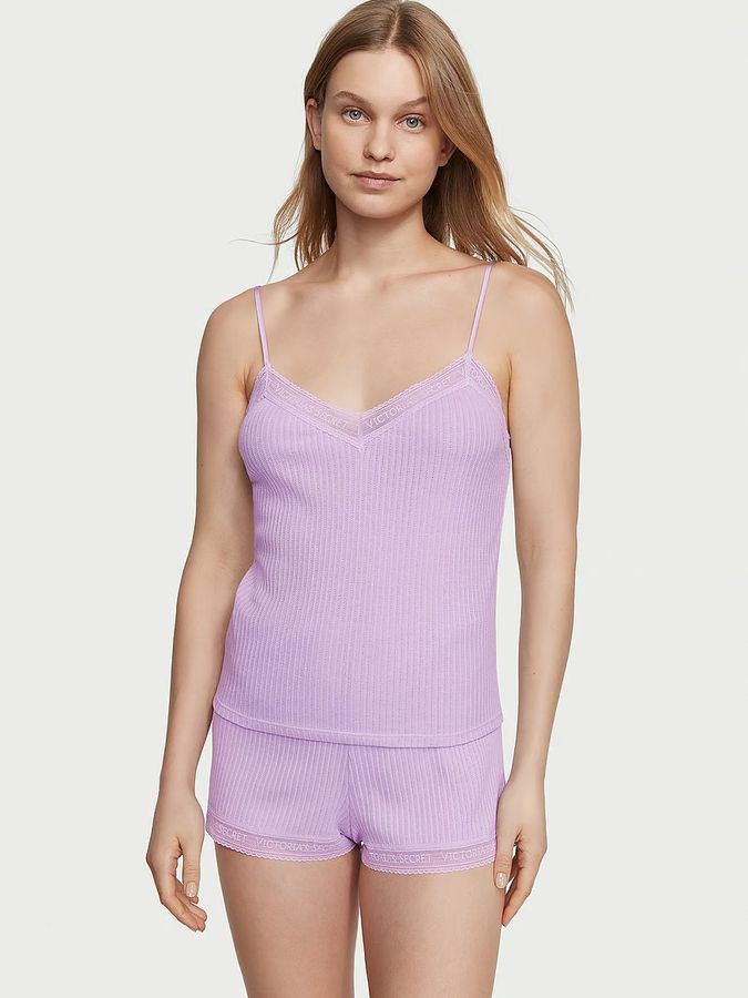 Комлект с шортиками Pointelle Cami & Shorts Set Victoria's Secret