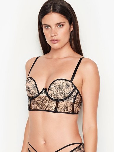 Бюстье Floral Embroidered Push-up Victoria's Secret
