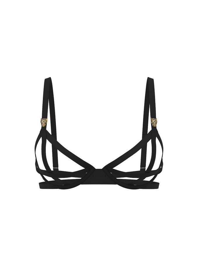 Бюстгальтер демі Shine Leo Hardware Strappy Open-Cup Victoria's Secret