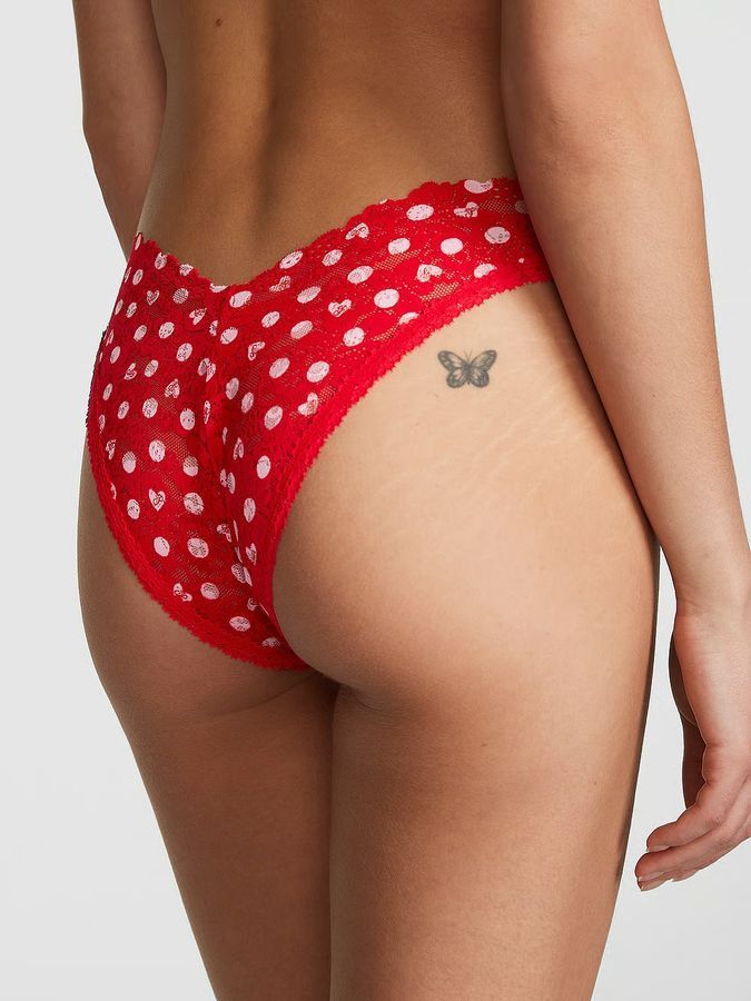 Кружевные трусики бразилианы Wink V-front PINK