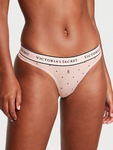 Трусики стринги Logo Cotton Victoria's Secret